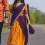 Sivaangi Krishnakumar Instagram - Kangal Edho ! ♥️ What a beautiful composition in the recent times by @dhibuninanthomas Also last post of the year♥️ Track programmed by @santhoshmusical Direction and enacted @_ajith.kumar_ DOP and Edit @mah1sh Assisted by @dhane1920 Outfit @tamarachennai Hair by @suni_makeup_hair Original song credits Composer @dhibuninanthomas Singers @karthikavaidyanathan @pradeep_kumar1123 Lyrics @yughabharathi