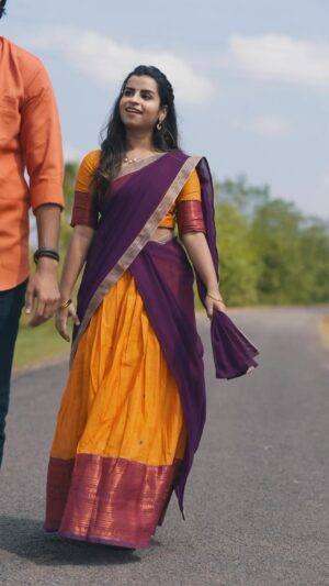 Sivaangi Krishnakumar Instagram - Kangal Edho ! ♥️ What a beautiful composition in the recent times by @dhibuninanthomas 
Also last post of the year♥️

Track programmed by @santhoshmusical 
Direction and enacted @_ajith.kumar_ 
DOP and Edit @mah1sh
Assisted by @dhane1920 
Outfit @tamarachennai 
Hair by @suni_makeup_hair 

Original song credits 
Composer @dhibuninanthomas 
Singers @karthikavaidyanathan @pradeep_kumar1123 
Lyrics @yughabharathi