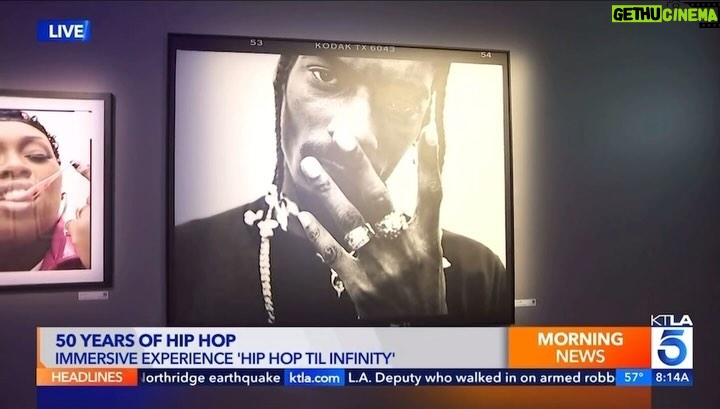 Snoop Dogg Instagram - Hip hop til infinity!! Showin out 4 @deathrowrecords wit @ktla5news go checc it out today 👊🏿👊🏿👊🏿 🐶 🎶