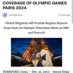 Snoop Dogg Instagram - Its gettin real 👊🏿 🇫🇷 Paris 2024 Olympics ✈️ @nbc
