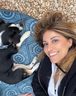 Sofia Pavlidou Instagram - Sunday with my 
youngest boy🐾
Lori💙❤️

#tothemoonandback #sunday #mydog #stillsummer #lovelyday #athens #love #blessed