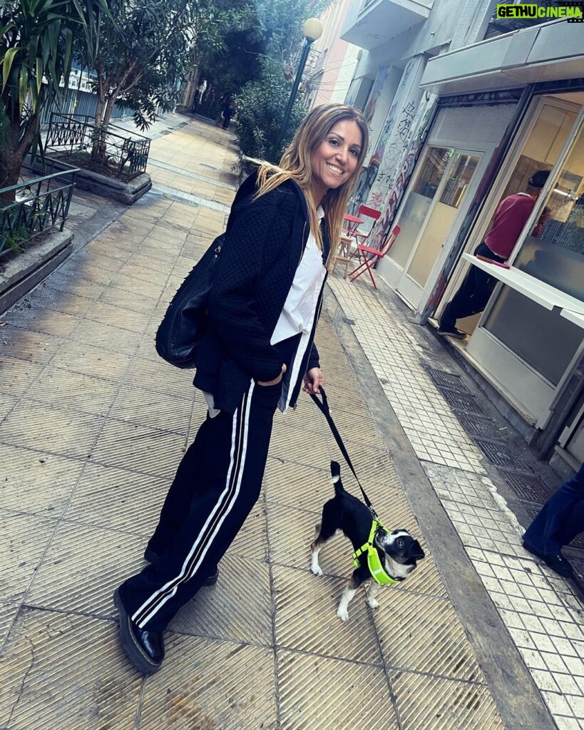 Sofia Pavlidou Instagram - Sunday with my youngest boy🐾 Lori💙❤️ #tothemoonandback #sunday #mydog #stillsummer #lovelyday #athens #love #blessed