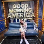 Sofia Sanchez Instagram - Good Morning America! It’s me and my new Barbie…..who happens to rock an extra chromosome like me! @barbie @goodmorningamerica @ndssorg Times Square , New York