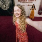 Sofia Sanchez Instagram - The premiere and after party in Hollywood were magical. The people I shared this experience with were the kindest, most creative, most supportive group of people in the world. Thank you for making my first film the stuff dreams are made of. Congratulations everyone, and happy opening of #TheHungerGames, in theaters tomorrow! ❤️Maude Ivory Baird #stewarttalent #bonnieshumofsky