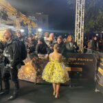 Sofia Sanchez Instagram - World Premiere in Berlin for @thehungergames The Ballad of Songbirds & Snakes 🕊️🐍 I had the time of my life meeting fans, signing autographs and watching the movie for the very first time! It is the most amazing film and I’m so proud! My dress is an homage to the working title of the film “Butterfly” as well as a nod to the butterfly symbol for Down syndrome awareness and my debut as an actress on the big screen. The colors yellow and blue are the colors of DS Awareness and my home country Ukraine. Truly a work of art by the amazing #houseofpetunia It was a night I will never forget! #corememory Custom Dress & Styling: @dolorispetunia 🦋 Hair & Makeup: @thesanchezsix 💫 Upper West Berlin