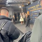 Sofia Sanchez Instagram - World Premiere in Berlin for @thehungergames The Ballad of Songbirds & Snakes 🕊️🐍 I had the time of my life meeting fans, signing autographs and watching the movie for the very first time! It is the most amazing film and I’m so proud! My dress is an homage to the working title of the film “Butterfly” as well as a nod to the butterfly symbol for Down syndrome awareness and my debut as an actress on the big screen. The colors yellow and blue are the colors of DS Awareness and my home country Ukraine. Truly a work of art by the amazing #houseofpetunia It was a night I will never forget! #corememory Custom Dress & Styling: @dolorispetunia 🦋 Hair & Makeup: @thesanchezsix 💫 Upper West Berlin