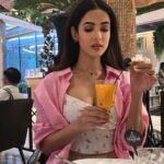 Sonal Chauhan Instagram - Casually enjoying some OJ after creating panic 😎🍊😈 . . . . . . . . . . . . . . . . . . . . . #love #sonalchauhan #orange #juice