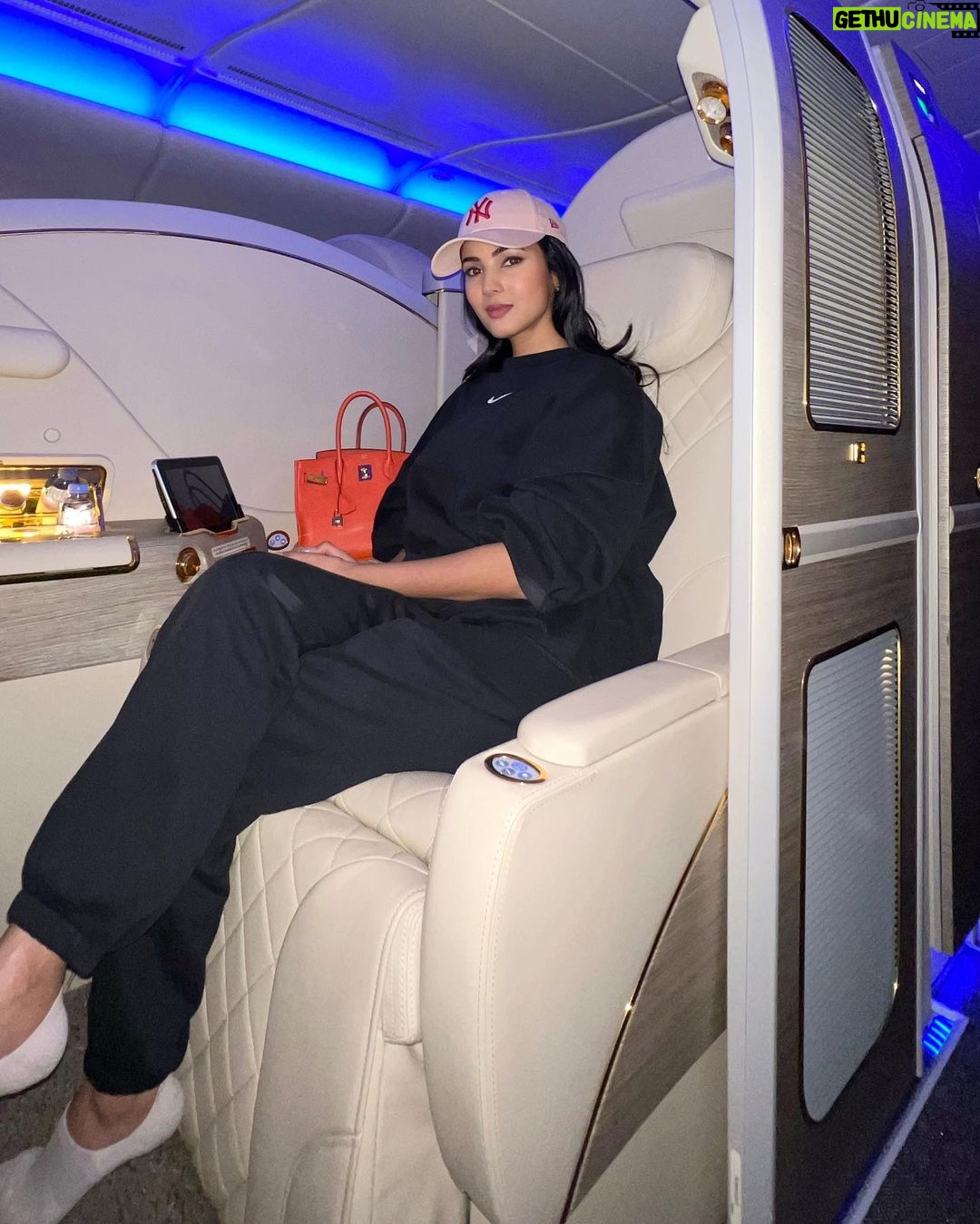 Sonal Chauhan Instagram - All you need is a passport … And a photographer…. ✈️ 🧳 . . . . . . . . . . . #love #sonalchauhan #travel #dubai #emirates #firstclass Dubai International Airport, Dubai.