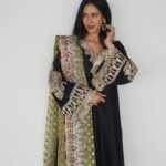 Sonam Bajwa Instagram - Kaala suit has my heart 🌚 Wearing @maryamhussain_official 🤍🤍