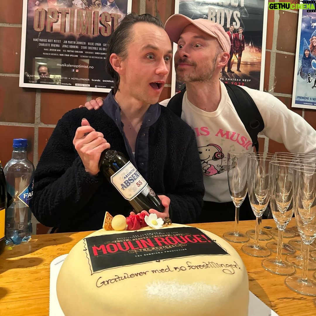 Sondre Lerche Instagram - Last night, Dave and I celebrated 50 Moulin Rouge! The Musical performances together with the rest of the magnificent ensemble and production! β€οΈππ Photos by @pialauritzen π« Chateau Neuf - Det Norske Studentersamfund