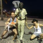 Sondre Lerche Instagram - Quick flashback to October 2015 when Dave and I ventured to Rio for Jobim and fun, nearly got arrested for public nudity on military beach, and then continued on to São Paulo, where we met up with Chris, played a festival with Iggy Pop, and then did a little tour around the country 💚🇧🇷💛 Bonus: when we returned to New York, Dave and I went straight to a Halloween party dressed as Elaine and Jerry, which is where we met sexy-Kramer 💫 Rio de Janeiro