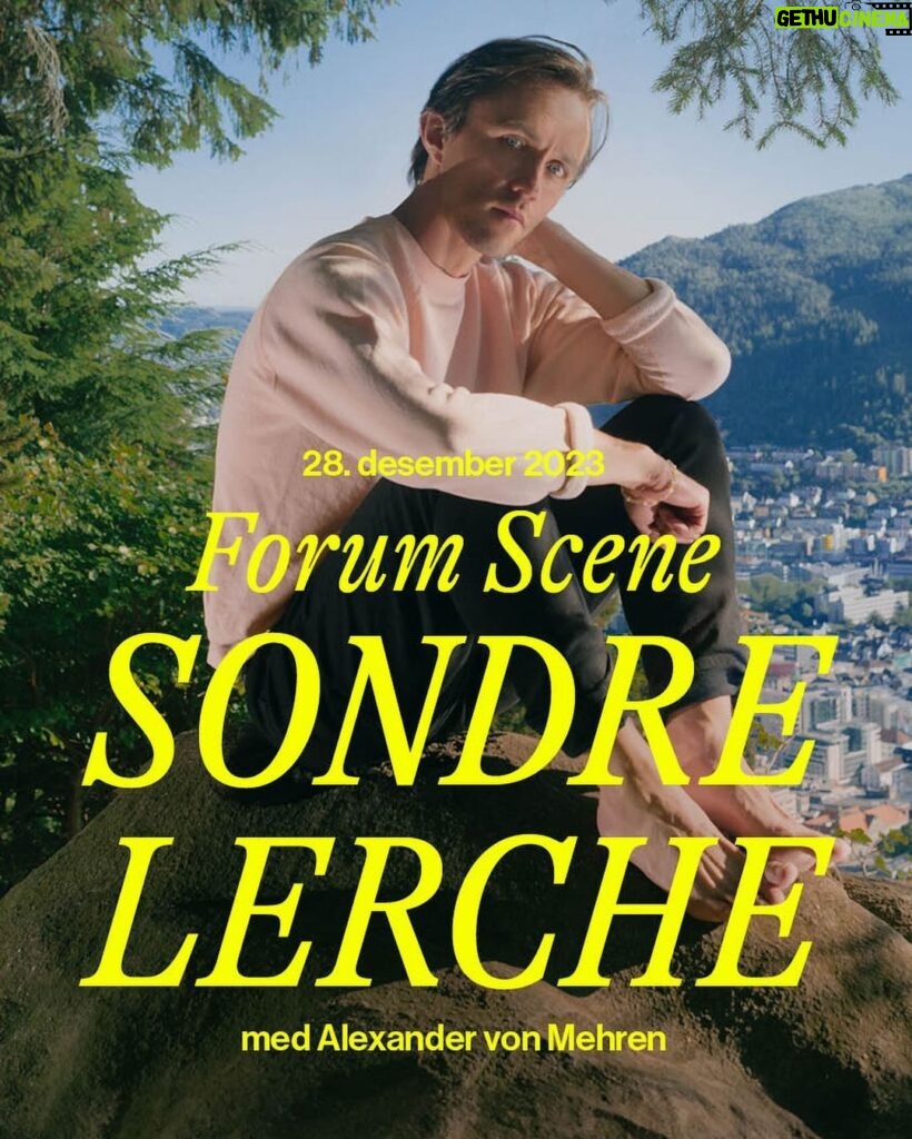 Sondre Lerche Instagram - I finally get to play a show as myself again! A special hometown gig. In the theater where I saw Jurassic Park on my birthday in ‘93. And Mighty Aphrodite? With the grand @alexandervonmehren on quiche and vibes. I plan on taking some questions from the audience during the show, so prepare yours if you have tickets. Also; what do you wish to hear? Photo by @julianberntzenmusic Forum Scene