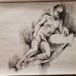 Sonnye Lim Instagram - I teach part-time, did a live demonstration of figure drawing for my students today
