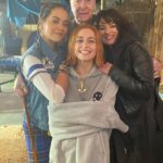 Sophie Simnett Instagram - twist bts extravaganza. Although it’s not a musical some interludes did arise (plus me attempting to get a candid photo with Michael) @iamlenaheadey @officialfranzd @ritaora @rafflaw