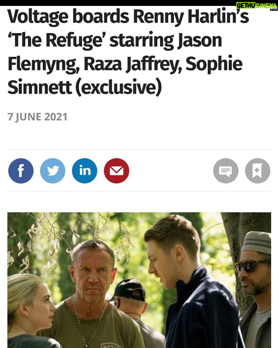 Sophie Simnett Instagram - very fun adventure indeed!! 🕺🏼weeeehoo!! https://www.screendaily.com/news/voltage-boards-renny-harlins-the-refuge-starring-jason-flemyng-raza-jaffrey-sophie-simnett-exclusive/5160275.article