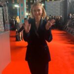 Sophie Simnett Instagram - What a bloody lovely evening!! Thank you so much @bafta & @pauledmonds217 for having me. @ellagaskellstylist @stellamccartney for the comfiest suit ever complete with excellent snack pockets. @cherwebbmakeup @lancomeofficial for making up m’face!! & @thesavoylondon for the most spectacular room!!! ✨✨✨