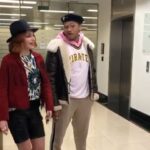 Sophie Simnett Instagram - twist bts extravaganza. Although it’s not a musical some interludes did arise (plus me attempting to get a candid photo with Michael) @iamlenaheadey @officialfranzd @ritaora @rafflaw