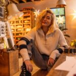 Sophie Simnett Instagram - shooting in @jackwills at the studio!! 📷 Christmas is a comin’ folks !! ✨✨ #JWBYYOU #ad