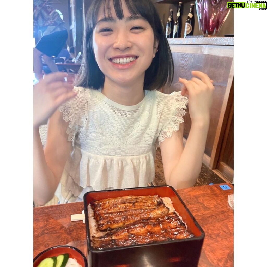 Sora Tamaki Instagram - . うなぎ🐟 カネオくんでやってて、すごく美味しそうで、どうしても食べたくて、おねだりして連れて行ってもらいました... ☺☺☺ #田牧そら