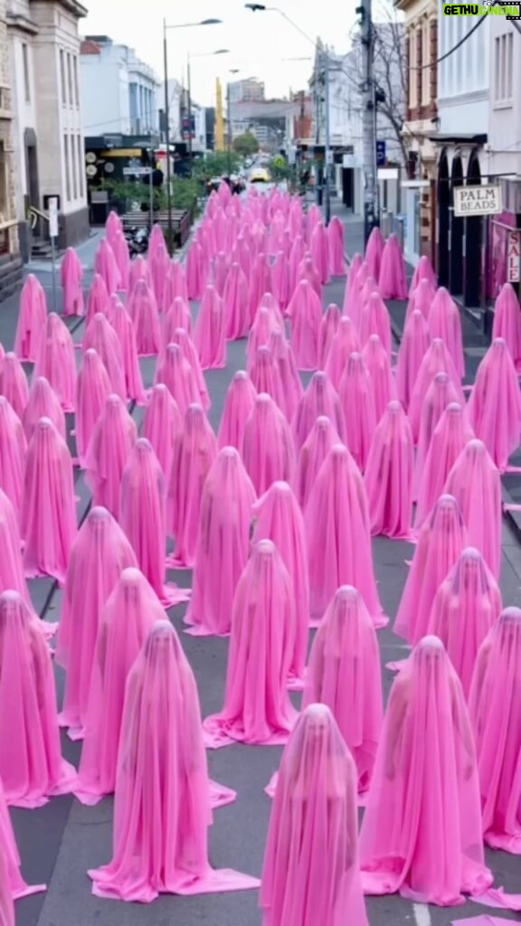 Spencer Tunick Instagram - Pink Spirits, 2018 Thank you to the participants and @chapelprecinct, Melbourne