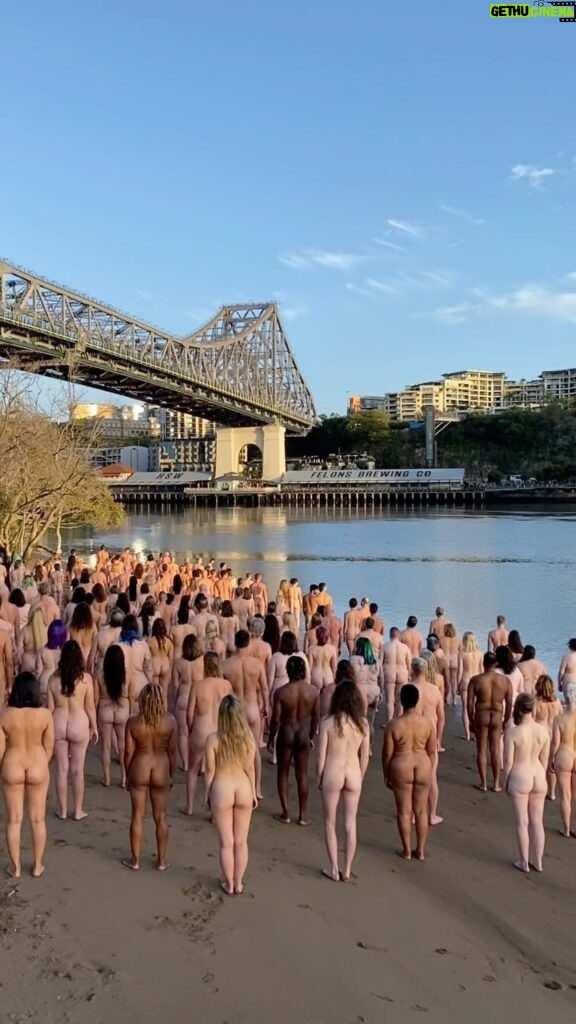 Spencer Tunick Instagram - Thank you to all the Brisbane 2023 participants! Register at the link in my bio to participate in a larger work in Brisbane on the Story Bridge in 2024. Thank you to the LGBTQIA+ community and allies of Brisbane and Australia for supporting my works over the years. Thank you to the participants and thank you to @bris_powerhouse and the MELT festival for their support and collaboration. Until next year!