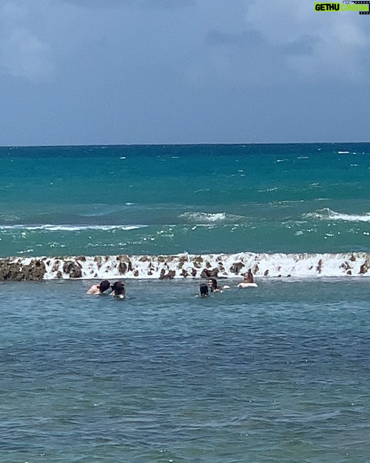 Spencer Tunick Instagram - First vacation with family since the beginning of the pandemic. So lucky to be here in Puerto Rico. Staying with friends who enjoy coconut ball. 🥥 = 🏈