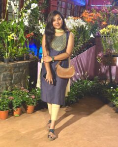 Sree Nithi Instagram - My Beautiful & Comfortable sandal is from @hfjourney ❤️ Addicted fan of @hfjourney ✨ Pc : @varshas___makeover ❤️ Kanakakkunnu Palace