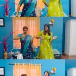 Sridevi Ashok Instagram – Dear pregnant 🤰 @srideviashok_official ❤️
 Breaktime from Modhalum Kadhalum ☺️🥰
Only BTS guyz 😆