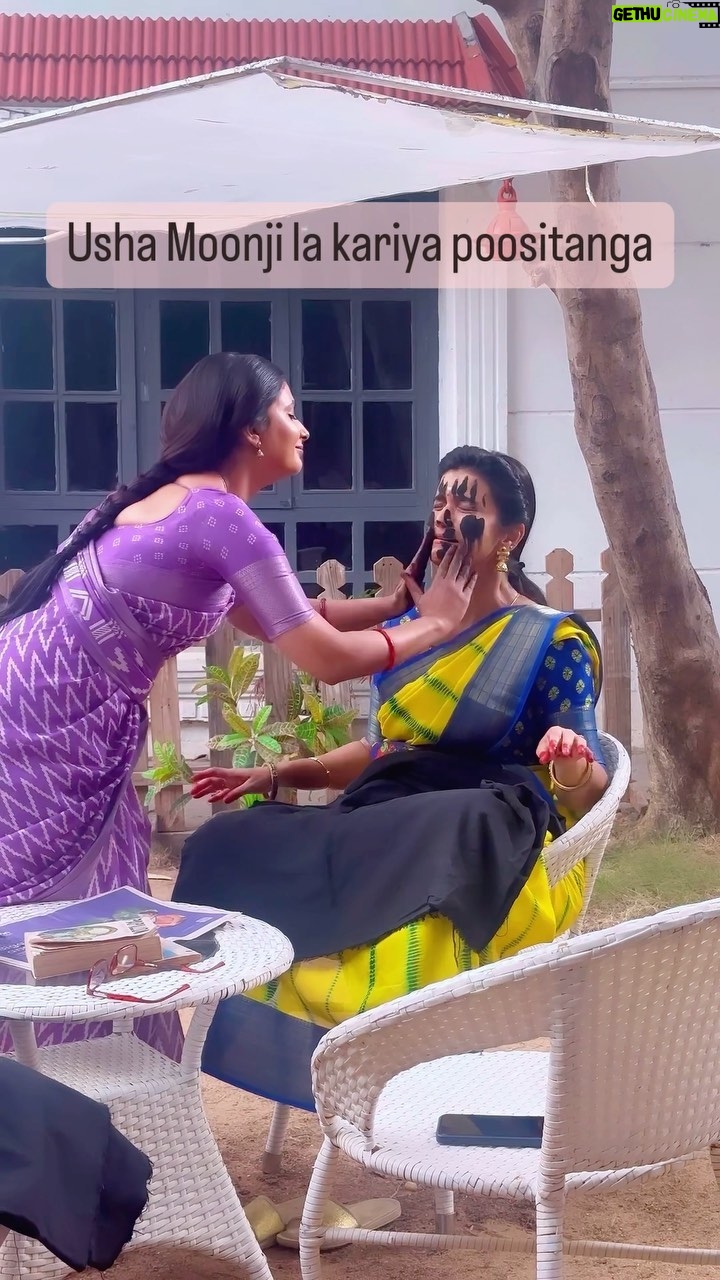 Sridevi Ashok Instagram - For all Usha haters 🤪 Take it ya …. 👻😈#ponni #srideviashok #vijaytelevision