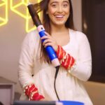 Srishty Rode Instagram - Step into a world of effortless style with Dyson’s Multistyler Airwrap in the enchanting Blue Blush shade. Making hair styling easy, fun, and perfect for the wedding season✨🥰 #DysonHair #DysonFestiveStyling #DysonIndia #Gifted #dysonairwrap