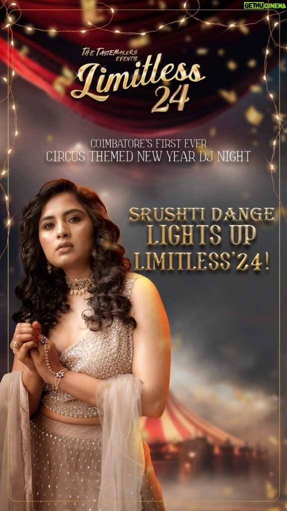 Srushti Dange Instagram - Look Who's Joining the Party! Srushti Dange at LIMITLESS’24 – Coimbatore's Ultimate Cirucs New Year Party! Limitless food, Limitless Drinks, Limitless Surprises & more 🎟 Grab your tickets now! Early Bird Offer For Single Girls: ₹2,999 VIP Stag: ₹6,999 VIP Couple: ₹9,999 MIP Couple: ₹19,999 📅 Dec 31st, NEWYEAR’S EVE @ The Ballroom, Residency Towers, Coimbatore #srushtidange #limitless #coimbatore #coimbatoreevents The Residency Towers, Coimbatore