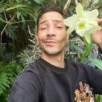 Steevy Boulay Instagram - Selfie avec cette beauté éphémère 🌸 #cattleya #orchidee #boyswithplants #urbanjungle #plantes #jardininterior