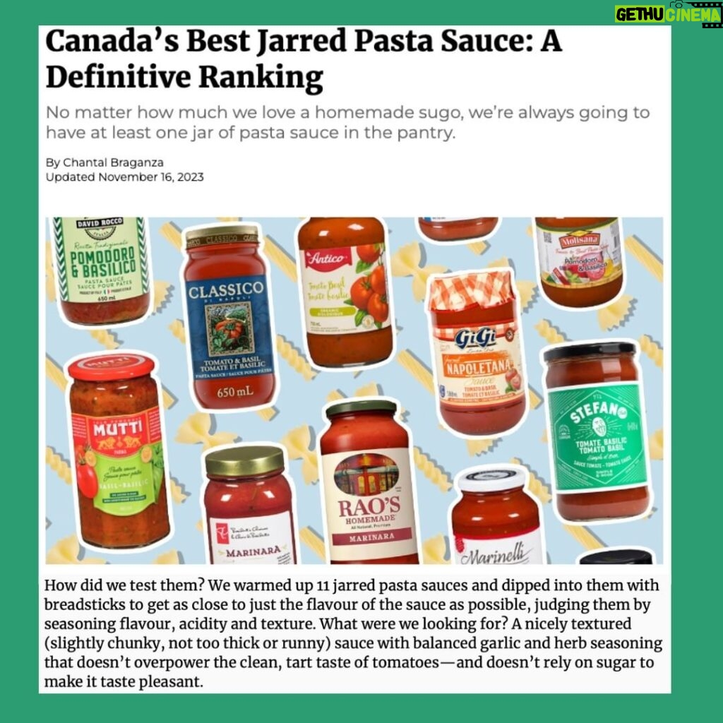 Stefano Faita Instagram - Our sauce. Voted Canada's BEST jarred pasta sauce by @chatelainemag 🤩 A sauce like our Nonnas used to make. With simple and good ingredients. Imported Italian tomatoes from the Striano region of Italy. No preservatives. No added water or sugar. AND... made in Canada. Shout out to all our loyal customers who bring our products to their table to feed friends and family. Who believe in supporting local and keeping food real. Thanks to all the retailers across the country who hold a place for us on their shelves. Thanks to the Stefano team. Nothing of this would be possible without you 💚 Link in profile for full article. . La sauce Stefano. Votée MEILLEURE sauce pour pâtes au Canada par @chatelainemag 🤩 Une sauce comme celle de nos grands-mères. Faite avec des ingrédients simples et bons. Faite avec des tomates italiennes importées de la région de Striano, en Italie. Sans agents de conservation. Sans eau ni sucre ajoutés. ET... fabriquée au Canada. Un énorme merci à tous nos clients pour votre soutien. Merci de nous faire une place à votre table. Merci de croire et d'encourager une marque locale. Merci à tous les détaillants d'un océan à l'autre de nous faire une place sur vos tablettes. Merci à l'équipe Stefano. Rien de tout cela ne serait possible sans vous 💚 #stefanofaita #bestpastasauce #pastasauce #madeincanada #buylocal #supportlocal
