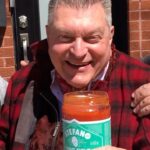 Stefano Faita Instagram – The time @dariocecchinimacellaio tasted our sauce!! #sanguedellaterra #pomodoro #italia #panzanoinchianti @micheleforgione