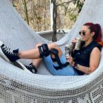 Steffanie Newell Instagram - When in LA with your knee brace…become Stone Cold 🍻 #ElSegundoBrewing Los Angeles, California