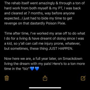 Steffanie Newell Instagram - 1 year later…💙 (swipe to read full tweet)