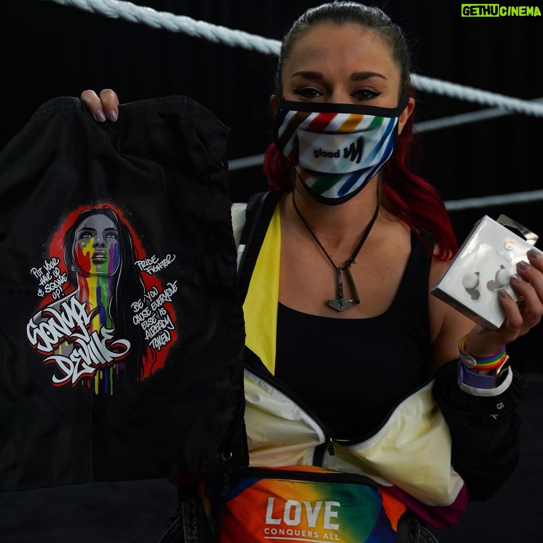 Steffanie Newell - 21.7K Likes - Happy Pride Month ♥️ Thank you GLAAD for the #PrideUnboxed gift box with lots of rad goodies from LGBTQ-inclusive partners and a @SonyaDevilleWWE X Urban Aztec “Pride Fighter” bag. 🏳️🌈 Love is Love.