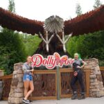 Steffanie Newell Instagram – When a “Switch hitter” goes to Tennessee, you go to the holy land with your friends! 💙🌈 #Dollywood #AdventuresOfShotzAndNox