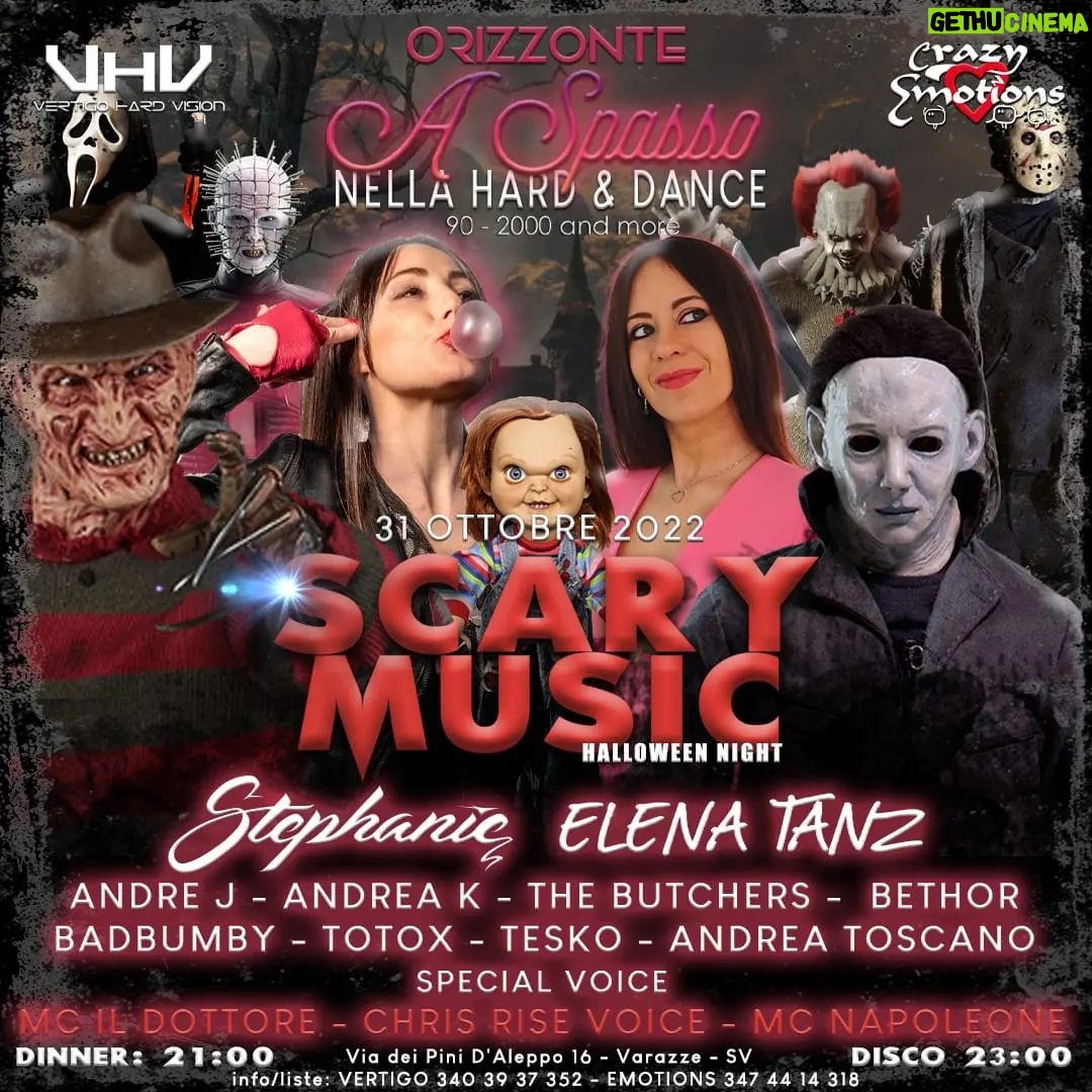 Stephanie Instagram - La notte di Halloween ci vedremo in Liguria, e con me la mitica @elena.tanz ! Insieme vi regaleremo quel tocco di rosa alla consolle in una serata scary 😜 event by @vhvertigo