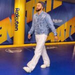 Stephen Curry Instagram - Last night’s fit was designed by the one and only @loverboyclub_ (aka Des Pierrot) as part of my partnership with @rakuten and @blackinfashioncouncil . Shop more of his Haitian-inspired designs and other talented Black designers at Rakuten.com/BIFC #RakutenPartner