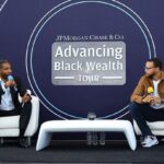 Stephen Curry Instagram - An honor to speak at @jpmorgan @chase's 1st Advancing Black Wealth Tour in Oakland! Joining members of our Bay Area community, it was such an enlightening experience discussing everything from the racial wealth gap, the world of venture capitalism and much more. It's conversations like this that are needed! #ChasePartner