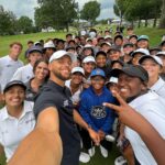 Stephen Curry Instagram - It was amazing watching the @underratedgolf kids play their last holes at Firestone! Even crazier to think they’re playing on the same course that @tigerwoods has won 8 times and the iconic shot on 18 in the dark. I had to take a swing myself 😂. Proud of yall!! Keep doing your thing. See you at Curry Cup 💪.