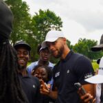 Stephen Curry Instagram - A great day in Ohio. On our final day at Firestone, @stephencurry30 showed up and cheered on the boys and girls as they finished on the 18th. Congrats to @juliavollmer05 @kjofahengauegolf and the entire field for another 🔥leg of the Tour. See y'all in Las Vegas! #ugtour #stayunderrated #golf