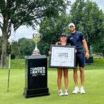 Stephen Curry Instagram - It was amazing watching the @underratedgolf kids play their last holes at Firestone! Even crazier to think they’re playing on the same course that @tigerwoods has won 8 times and the iconic shot on 18 in the dark. I had to take a swing myself 😂. Proud of yall!! Keep doing your thing. See you at Curry Cup 💪.