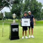 Stephen Curry Instagram - It was amazing watching the @underratedgolf kids play their last holes at Firestone! Even crazier to think they’re playing on the same course that @tigerwoods has won 8 times and the iconic shot on 18 in the dark. I had to take a swing myself 😂. Proud of yall!! Keep doing your thing. See you at Curry Cup 💪.