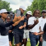 Stephen Curry Instagram - It was amazing watching the @underratedgolf kids play their last holes at Firestone! Even crazier to think they’re playing on the same course that @tigerwoods has won 8 times and the iconic shot on 18 in the dark. I had to take a swing myself 😂. Proud of yall!! Keep doing your thing. See you at Curry Cup 💪.