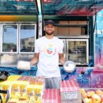 Stephen Curry Instagram - Amazing vibes in The Town with @carmax, Eat. Learn. Play. and our youth development partner, @oaklandgenesis!! Had a blast on the field at Elmhurst United Middle School with our incredible @eatlearnplay bus, giving out books, meals and having fun all at the same time 🚌🙌🏽 #CarMaxPartner
