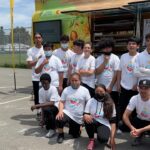 Stephen Curry Instagram - Amazing vibes in The Town with @carmax, Eat. Learn. Play. and our youth development partner, @oaklandgenesis!! Had a blast on the field at Elmhurst United Middle School with our incredible @eatlearnplay bus, giving out books, meals and having fun all at the same time 🚌🙌🏽 #CarMaxPartner