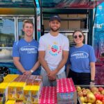 Stephen Curry Instagram - Amazing vibes in The Town with @carmax, Eat. Learn. Play. and our youth development partner, @oaklandgenesis!! Had a blast on the field at Elmhurst United Middle School with our incredible @eatlearnplay bus, giving out books, meals and having fun all at the same time 🚌🙌🏽 #CarMaxPartner