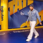 Stephen Curry Instagram - Last night’s fit was designed by the one and only @loverboyclub_ (aka Des Pierrot) as part of my partnership with @rakuten and @blackinfashioncouncil . Shop more of his Haitian-inspired designs and other talented Black designers at Rakuten.com/BIFC #RakutenPartner